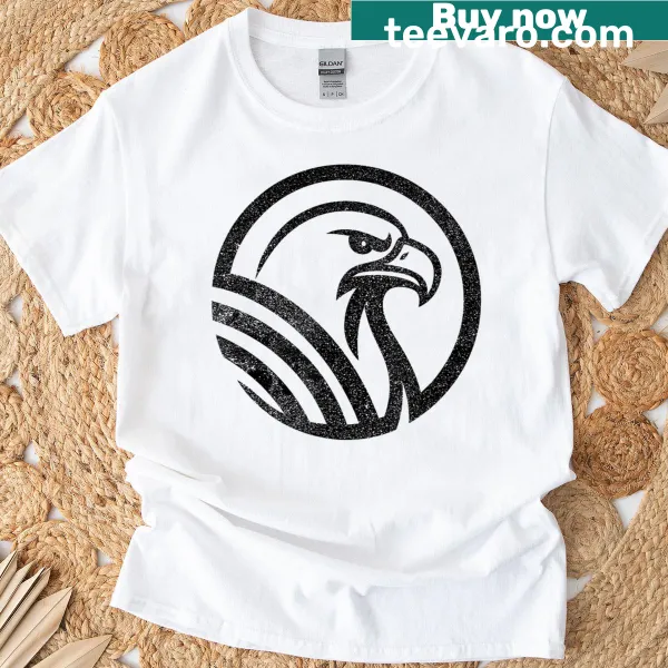 Vintage eagle silhouette t-shirt depicting a majestic eagle in flight