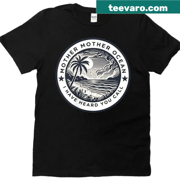 T-shirt with the phrase about the ocean, printed on both sides