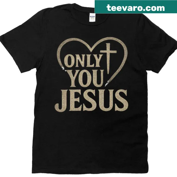 Oversized T-shirt with inspirational Christian message