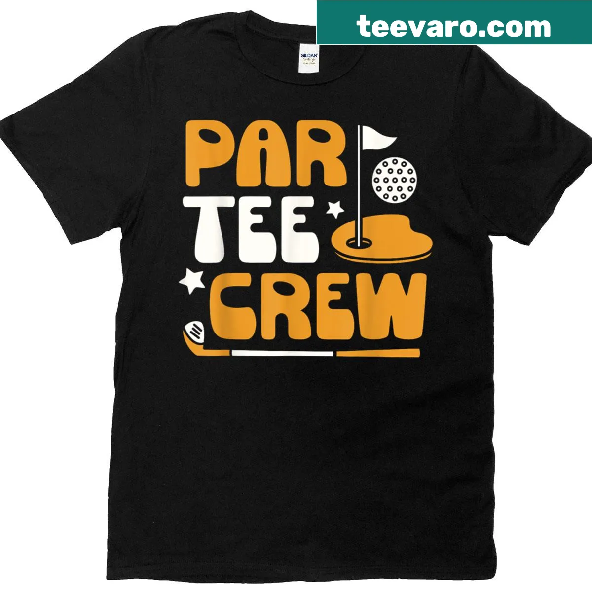 Funny Par Tee Crew golf t-shirt for golf enthusiasts — on a men's t-shirt