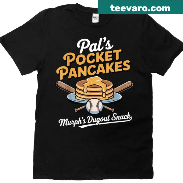 Milwaukee Baseball T-shirt featuring Pat Murphy and pancakes design