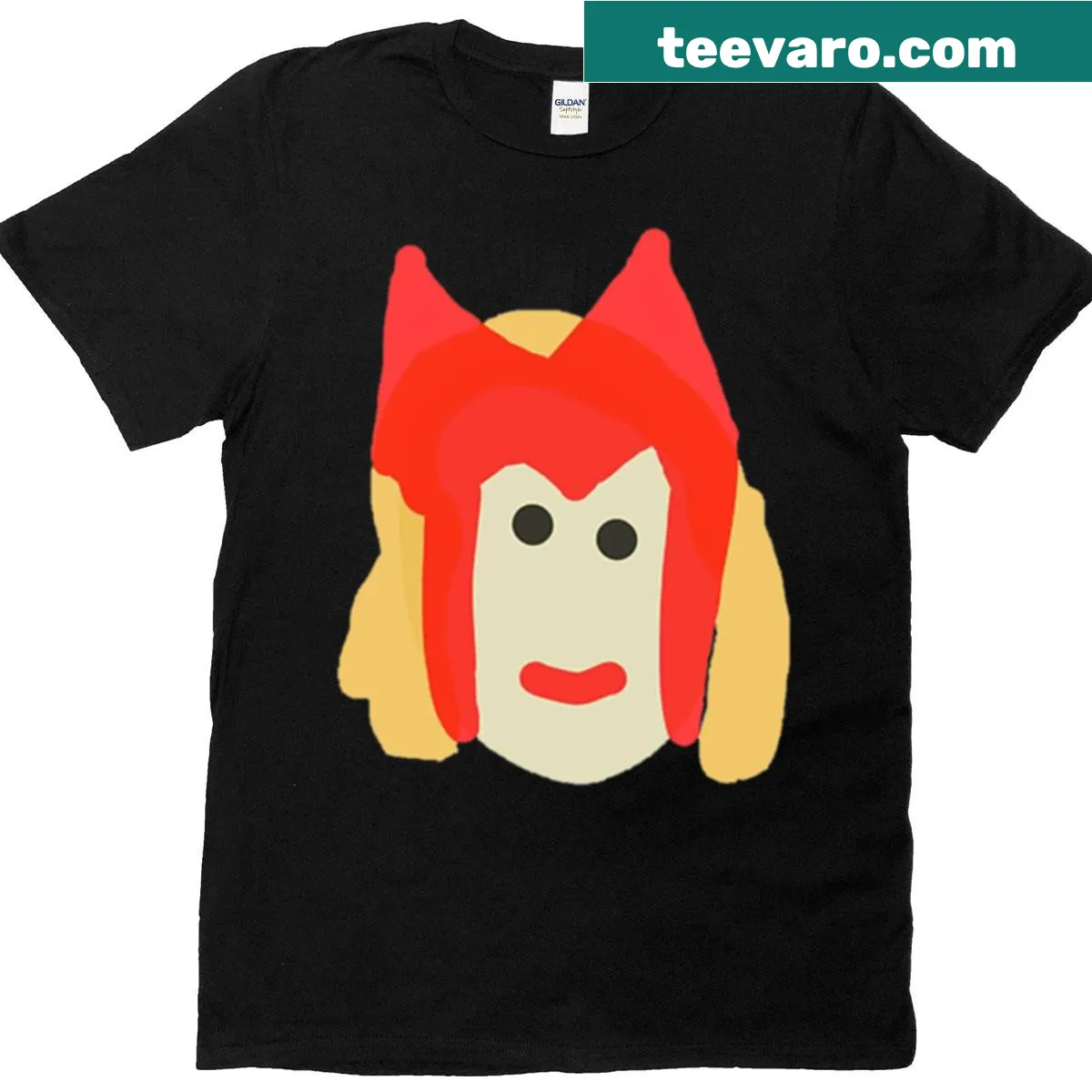 Funny poorly drawn Wanda Maximoff Halloween shirt — on a men's t-shirt