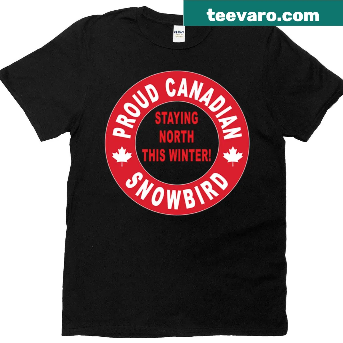 Vintage-style T-shirt with a proud Canadian theme for men — on a men's t-shirt