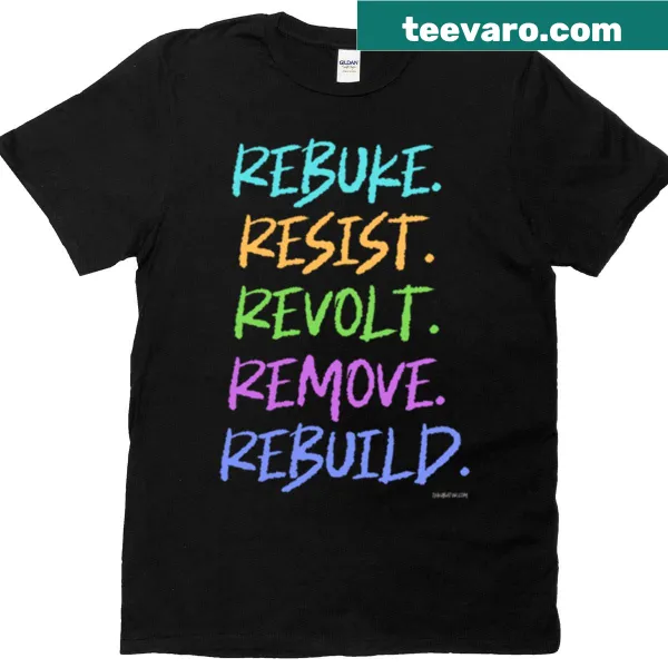 Oversized t-shirt with bold text promoting social change