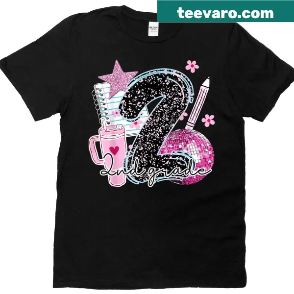 Vintage-style t-shirt for second grade teachers with a first day of school theme