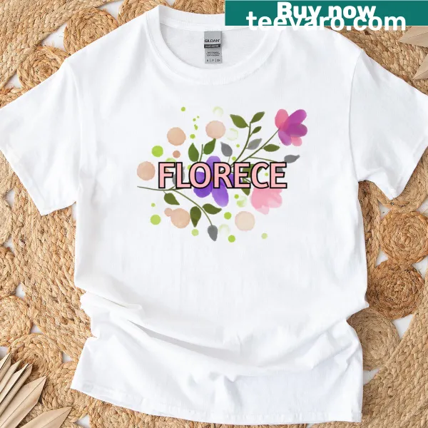 Empowering text design 'Self-love Flourishes' on a T-shirt