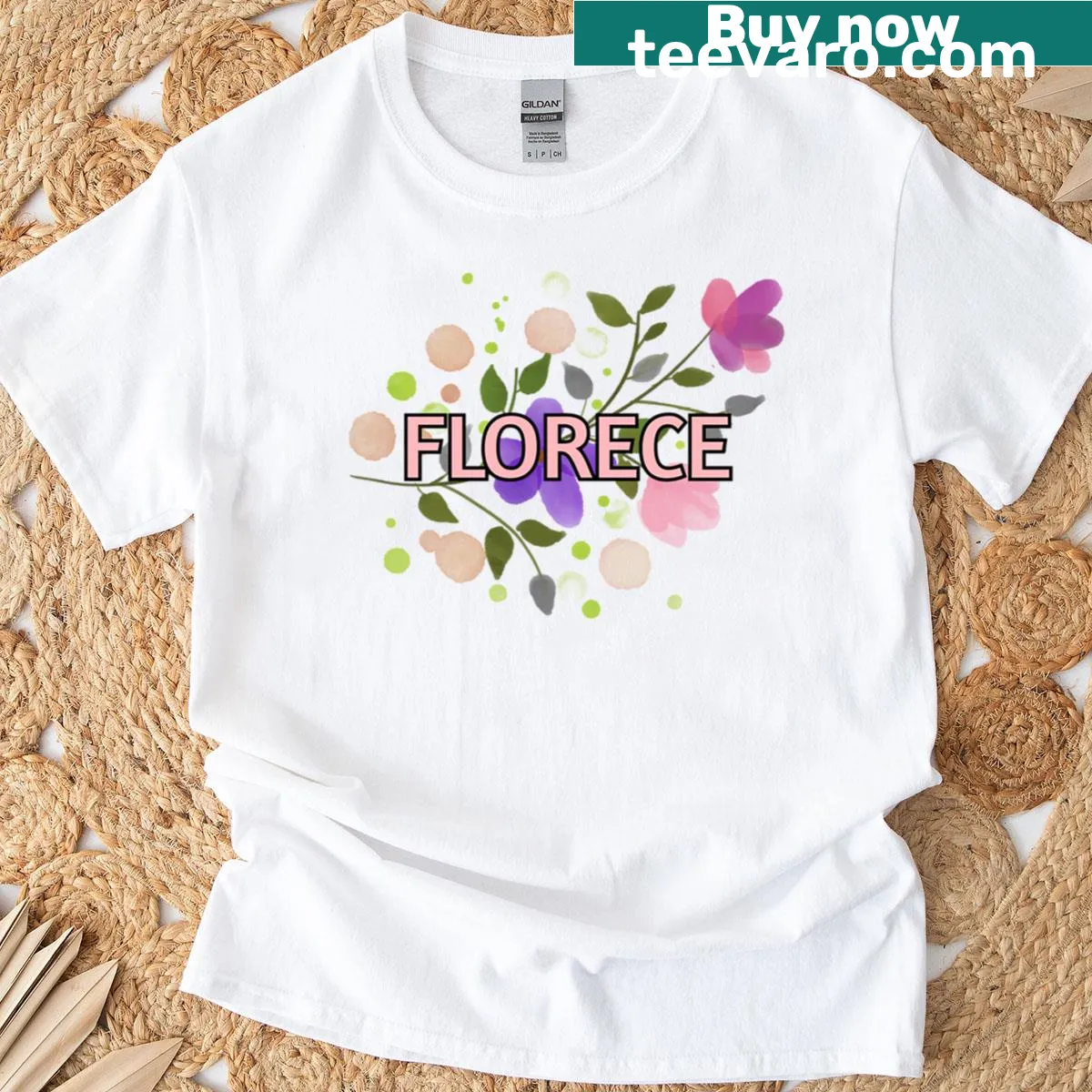 Empowering text design 'Self-love Flourishes' on a T-shirt — on a men's t-shirt