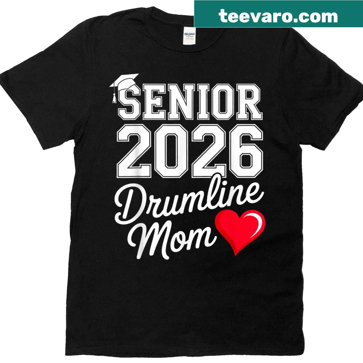 Proud t-shirt for Senior 2026 Drumline Moms supporting their kids — on a men's t-shirt