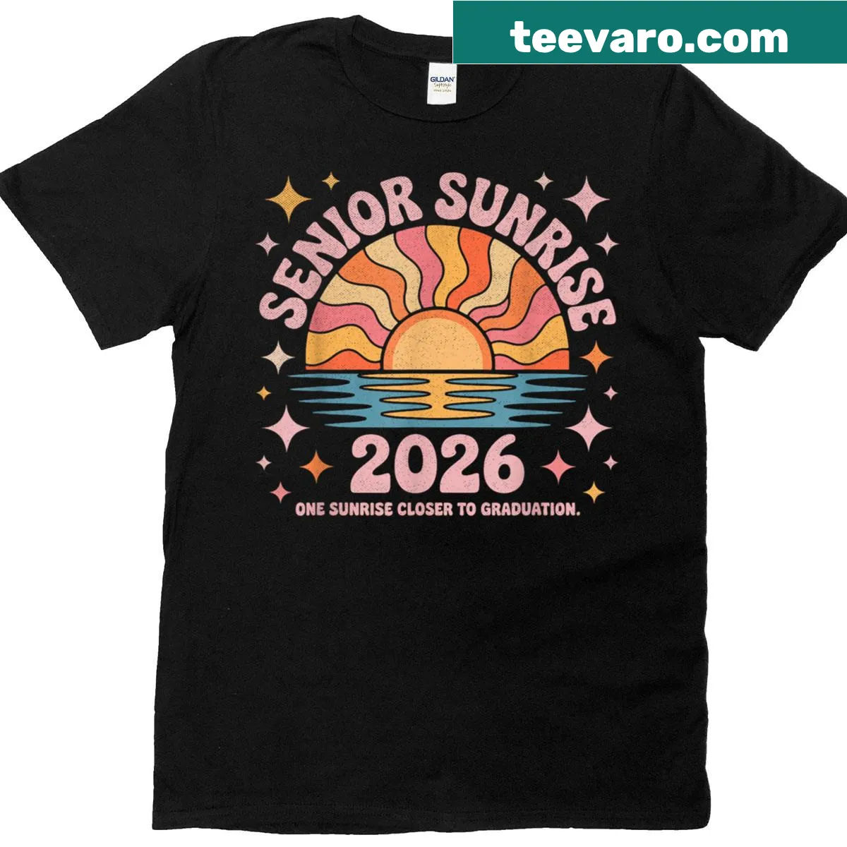 Inspirational graphic tee celebrating senior year and graduation. — on a men's t-shirt
