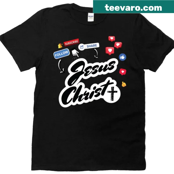 Christian-themed oversized t-shirt about social media