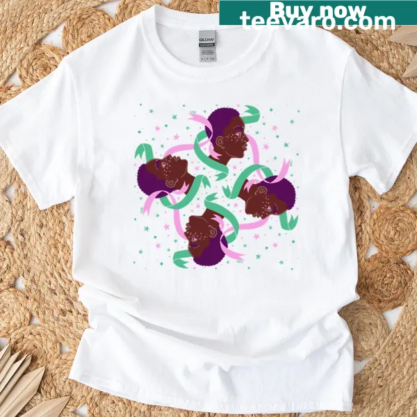 Illustration of a dreamy cosmic scene on an oversized t-shirt