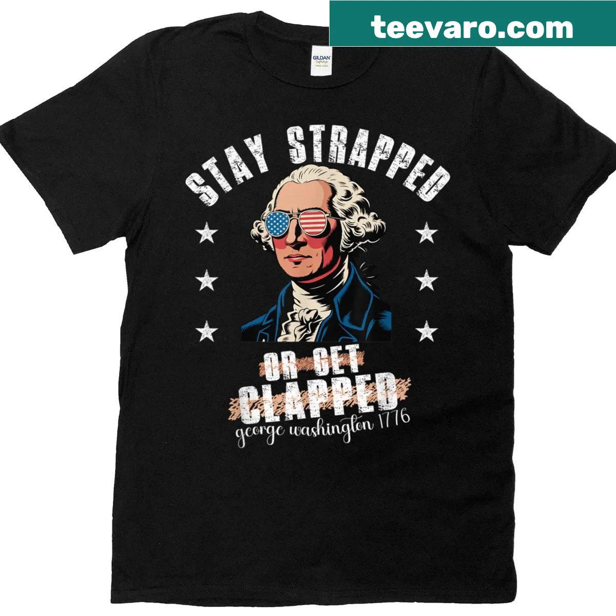 Funny Fourth of July t-shirt with George Washington quote — on a men's t-shirt