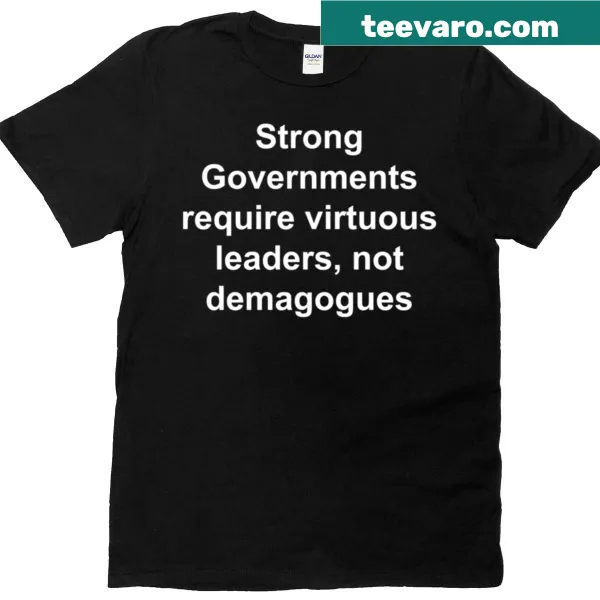 T-shirt with a strong message about government responsibility