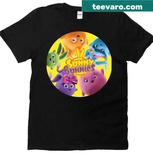 Oversized T-shirt with bunnies and playful logo design