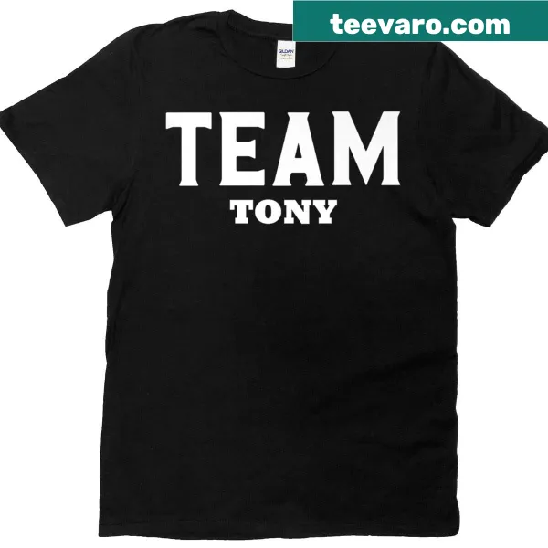 Supportive Team Tony T-shirt featuring bold name design