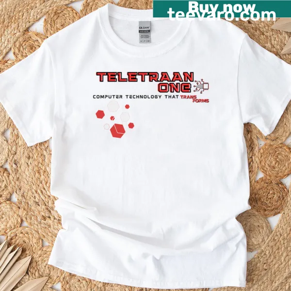 Teletraan One computer illustration on oversized T-shirt