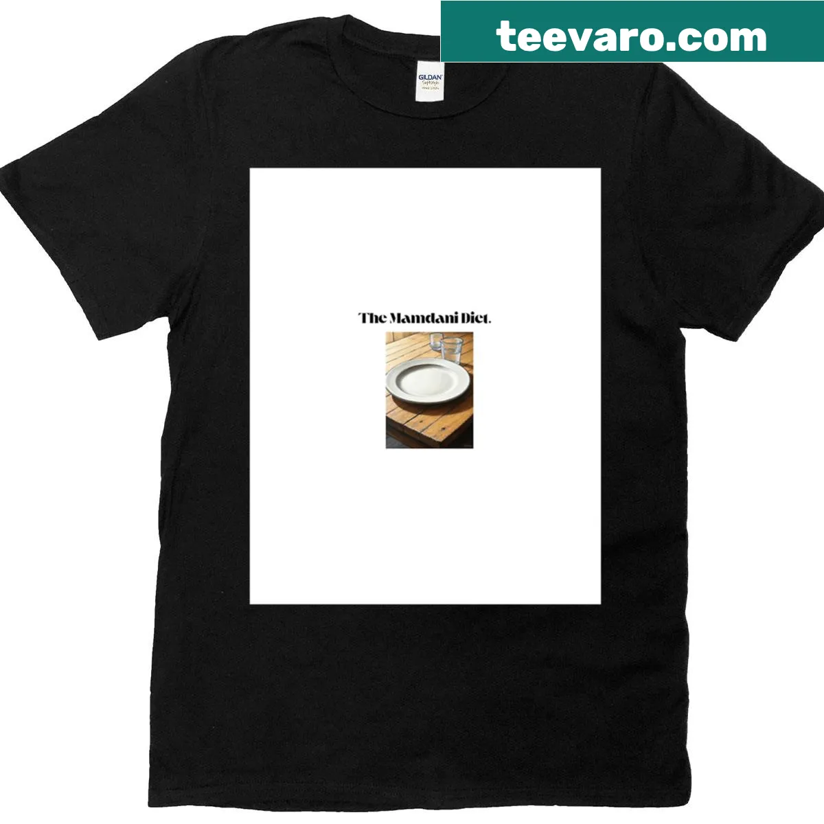 Graphic design representing healthy eating on T-shirt — on a men's t-shirt