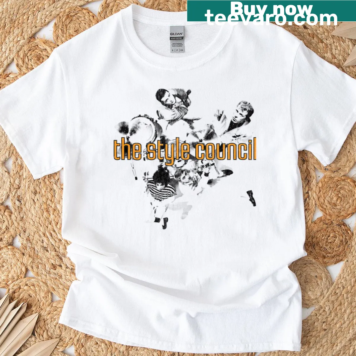 Vintage-style T-shirt with The Style Council graphic. — on a men's t-shirt