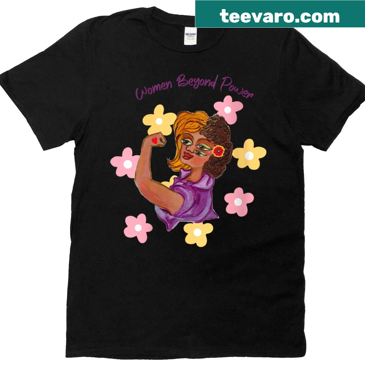 Empowering t-shirt with 'Women Beyond Power' message — on a men's t-shirt