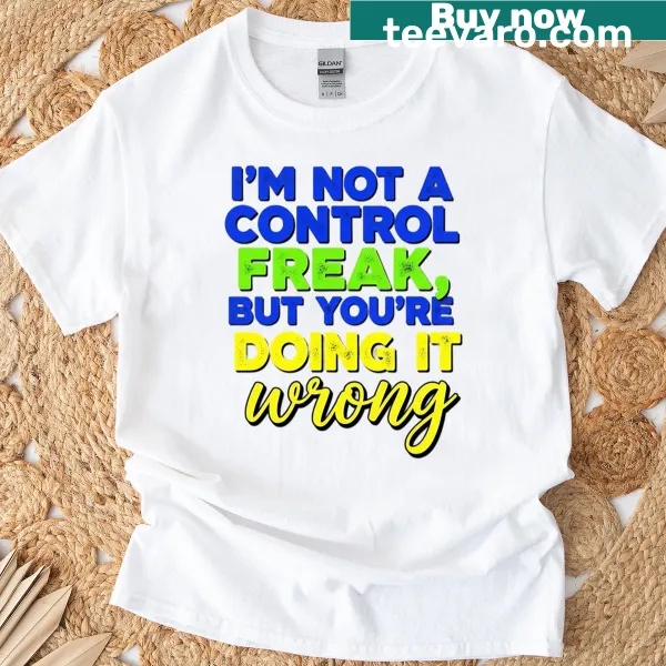 Bold 'Wrong Doing' text T-shirt for everyday wear.