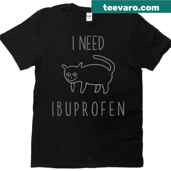 Playful cat doodles on a casual t-shirt
