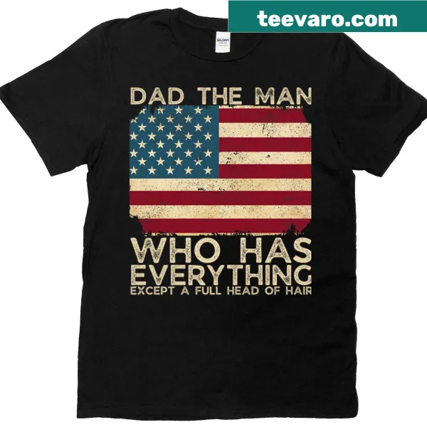 Funny dad humor about hair loss graphic on T-shirt