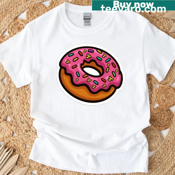 Illustration of a donut with triskelion sprinkles