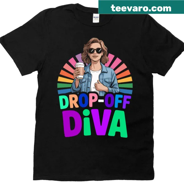 Playful T-shirt celebrating school drop-off parents