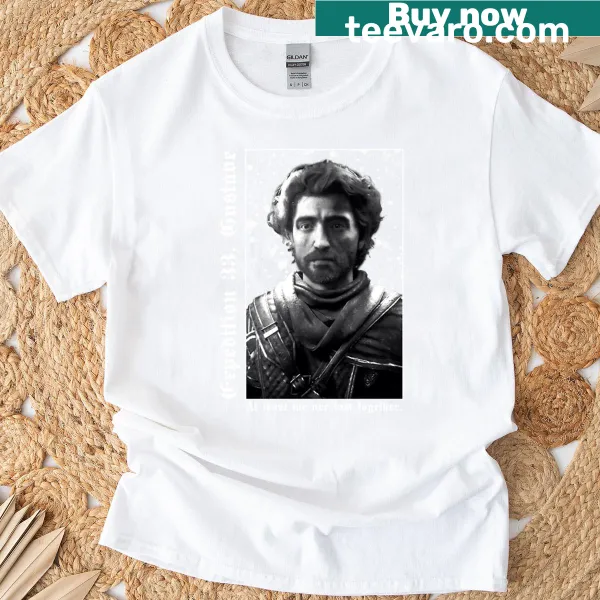Metal-style graphic t-shirt featuring the word Gustave in bold typography
