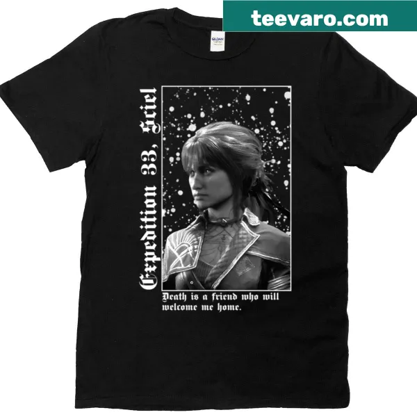 Metal style shirt titled Expedition 33, featuring bold typography