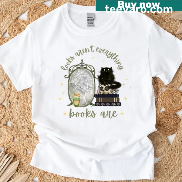 Humorous book lover design on a t-shirt for readers