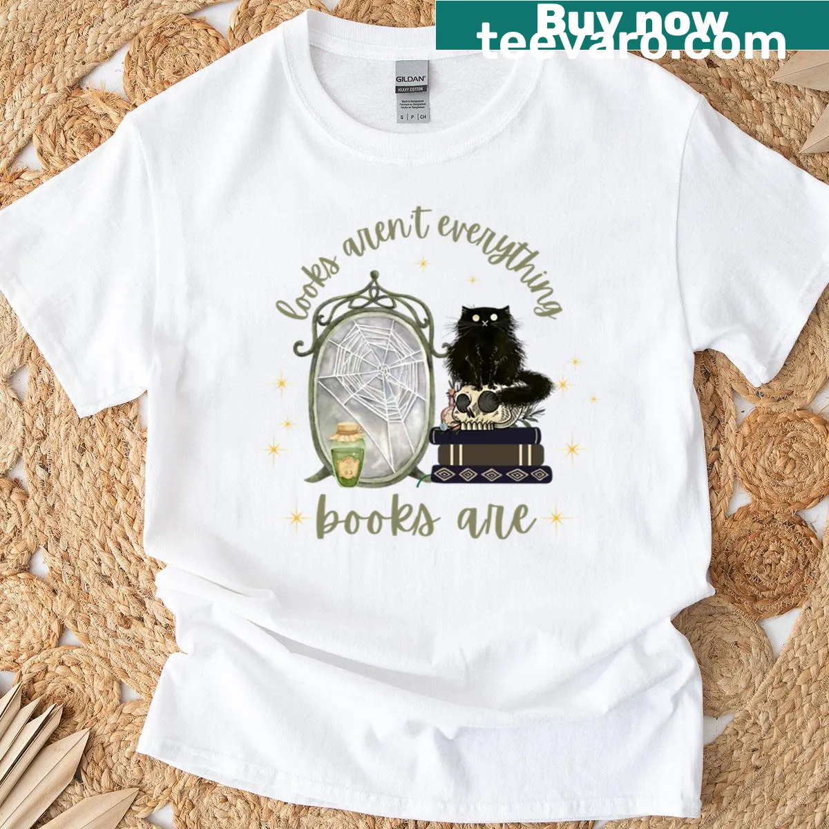 Humorous book lover design on a t-shirt for readers — on a men's t-shirt