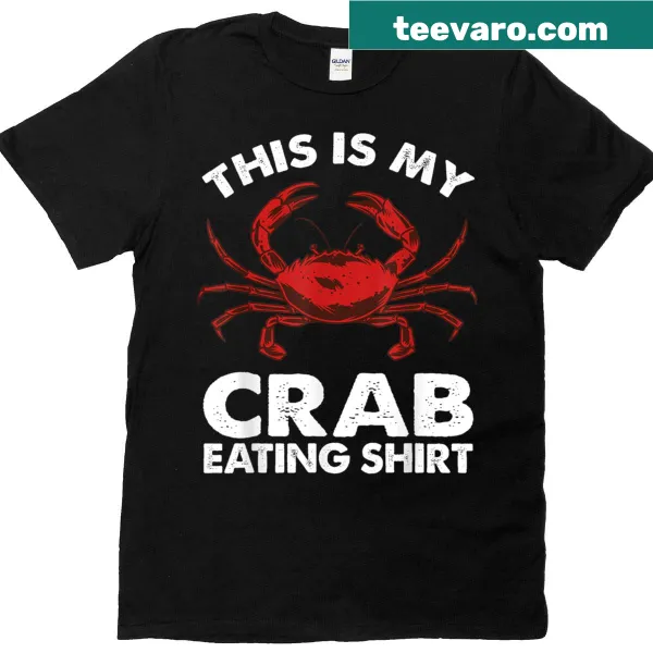 Playful crab illustration on a humorous T-shirt