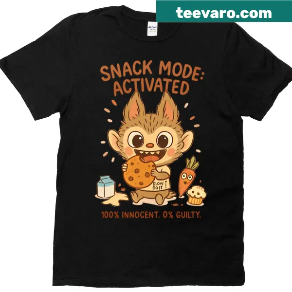 Humorous Labubu character graphic on a T-shirt