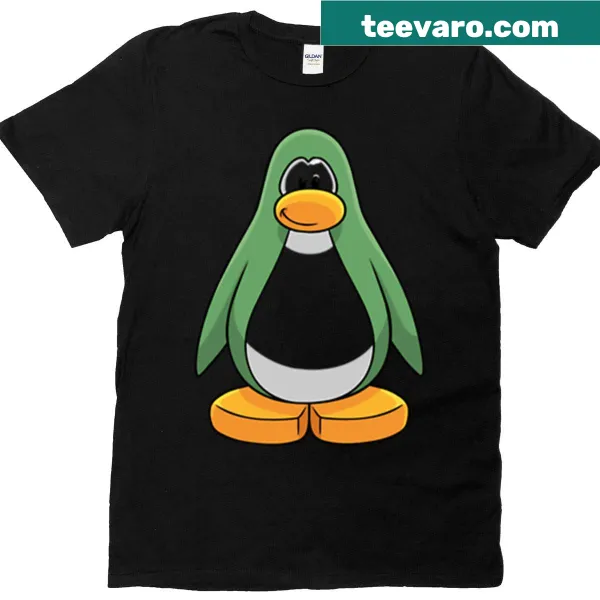 Nostalgic design featuring Club Penguin penguins in fun activities