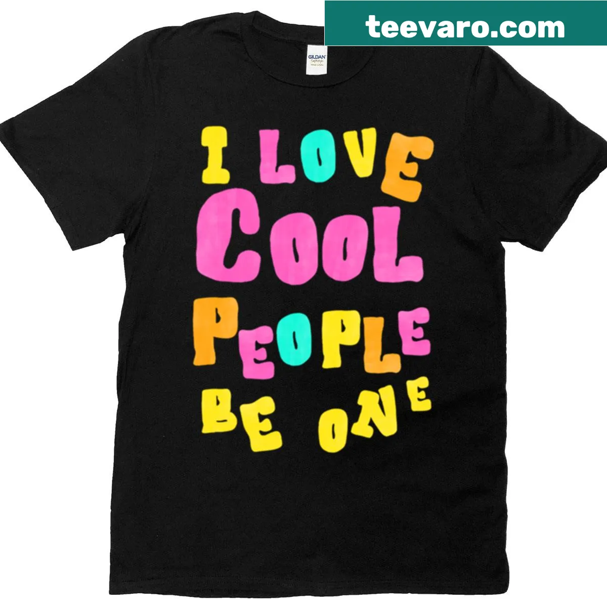 Playful oversized t-shirt with a message about cool people — on a men's t-shirt