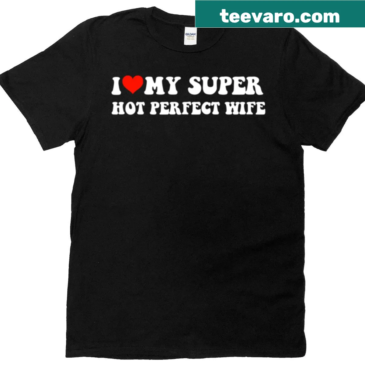 T-shirt celebrating a man's love for his wife with a humorous saying — on a men's t-shirt