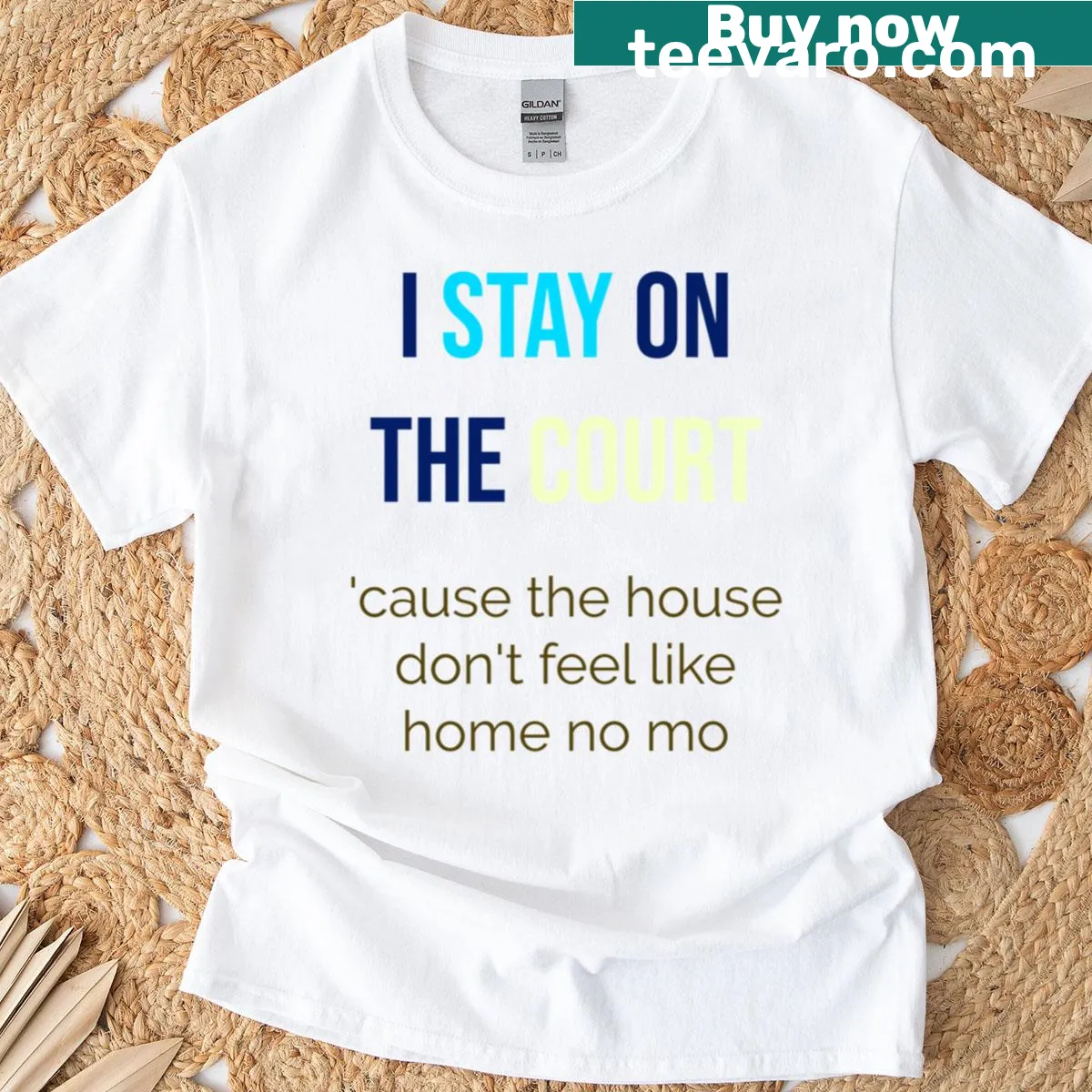 Motivational basketball T-shirt with 'I Stay In The Gym Hoopers Escape' — on a men's t-shirt
