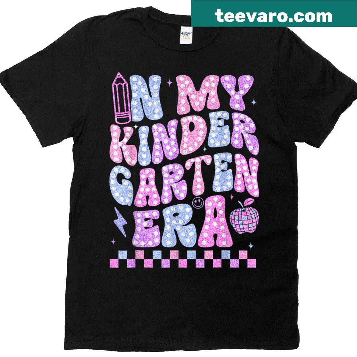 T-shirt for teachers featuring the phrase 'In My Kindergarten Era.' — on a men's t-shirt