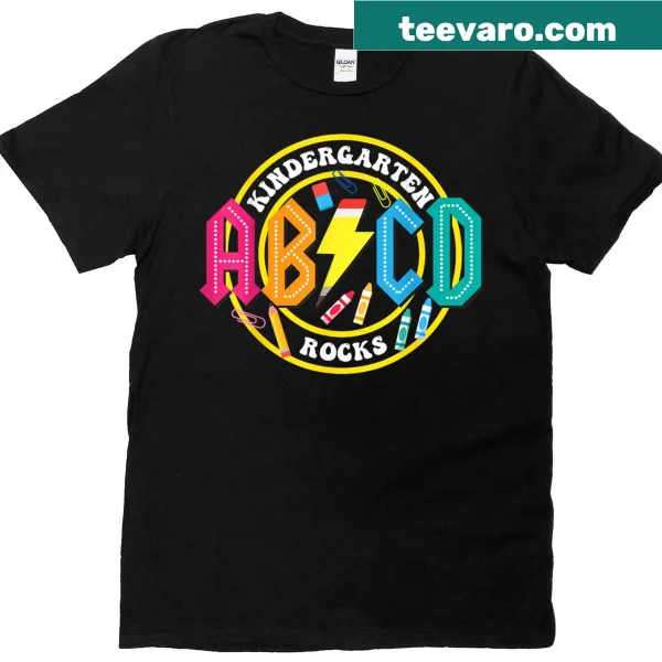 Back-to-school T-shirt with ABCD design for teachers and kids