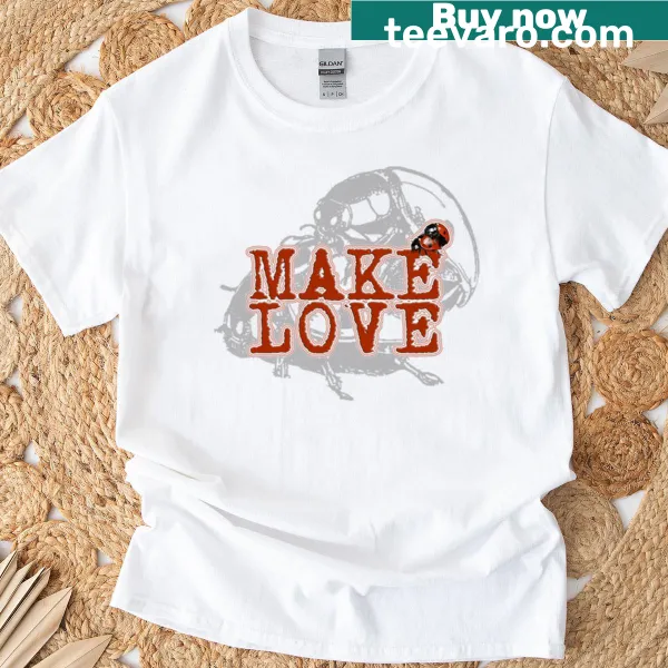 Typography t-shirt featuring the phrase 'Love Bugs'