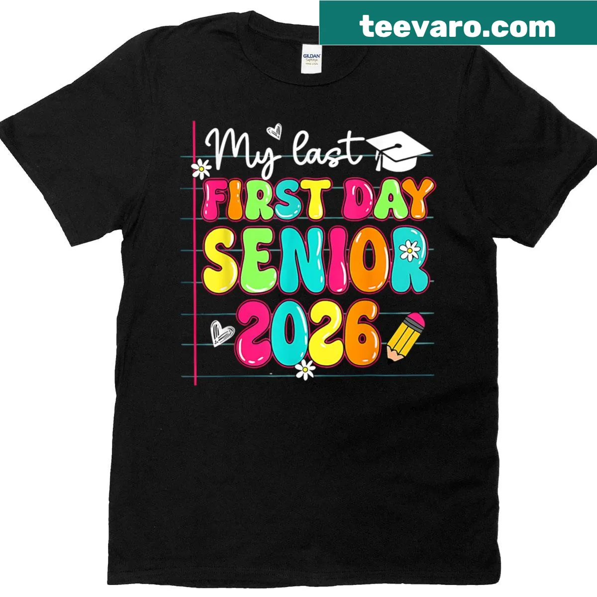 Senior back to school t-shirt for Class of 2026 — on a men's t-shirt