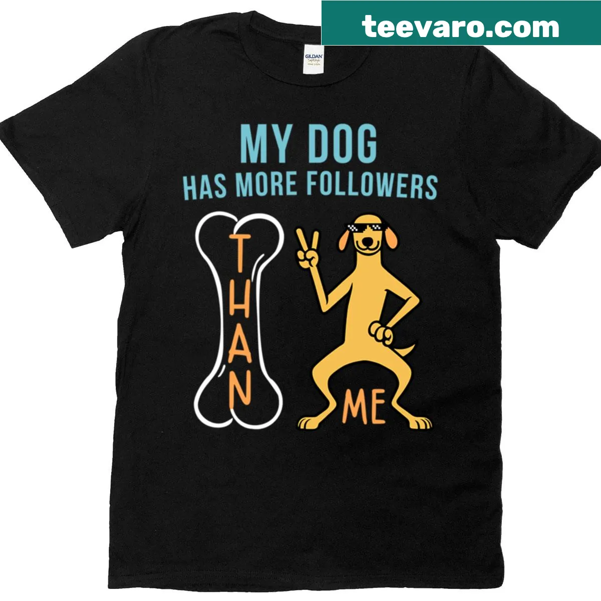 Bold graphic T-shirt inspired by a famous music phrase — on a men's t-shirt