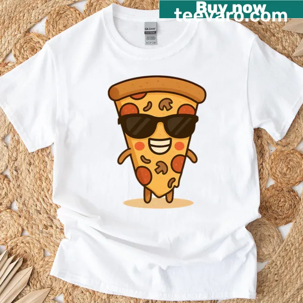 Bold typography Pizza Buddy T-shirt
