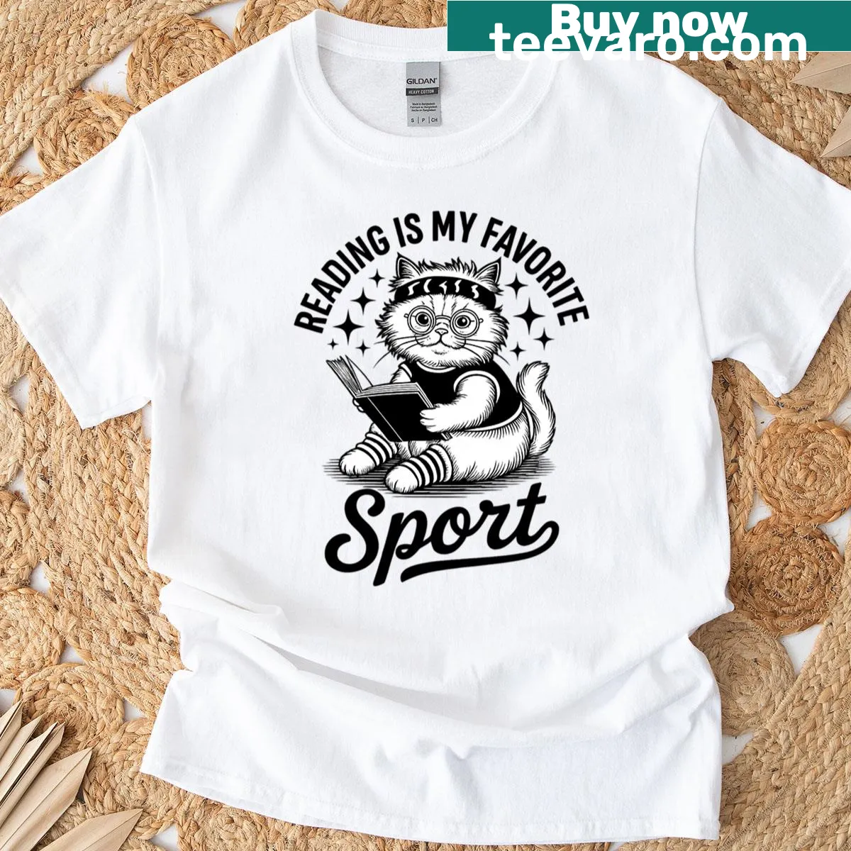 Retro-style t-shirt for book lovers featuring reading-themed text — on a men's t-shirt