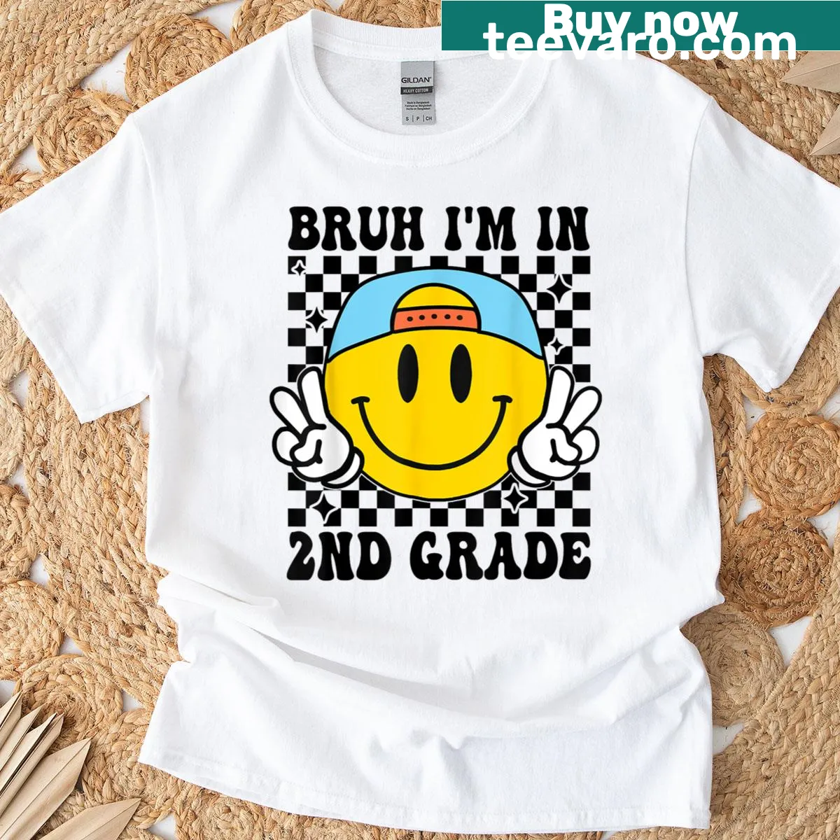 Funny T-shirt for second graders with playful text — on a men's t-shirt