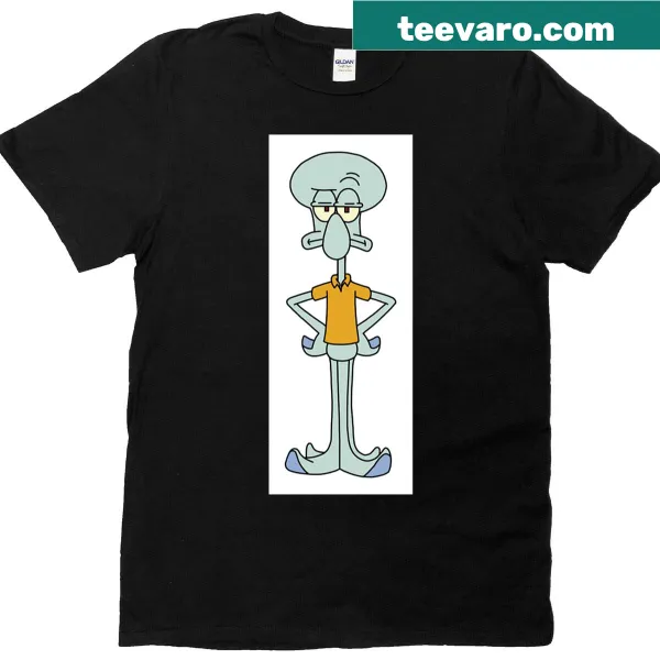 Cartoon T-shirt featuring Squidward Tentacles from SpongeBob