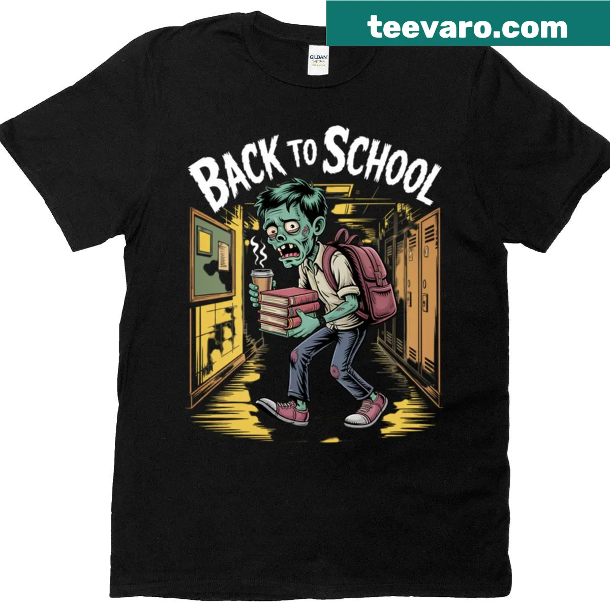 Simple t-shirt stating 'Student By Day' in a clear design. — on a men's t-shirt