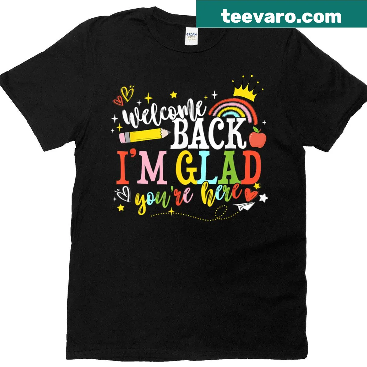 Welcoming back-to-school t-shirt for teachers with heartfelt message. — on a men's t-shirt