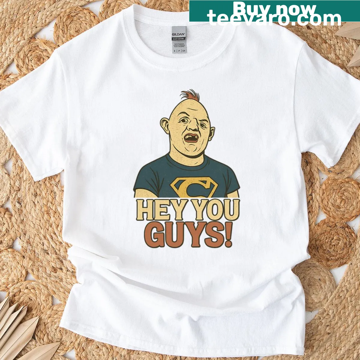 Fan art T-shirt featuring a grand entrance design — on a men's t-shirt